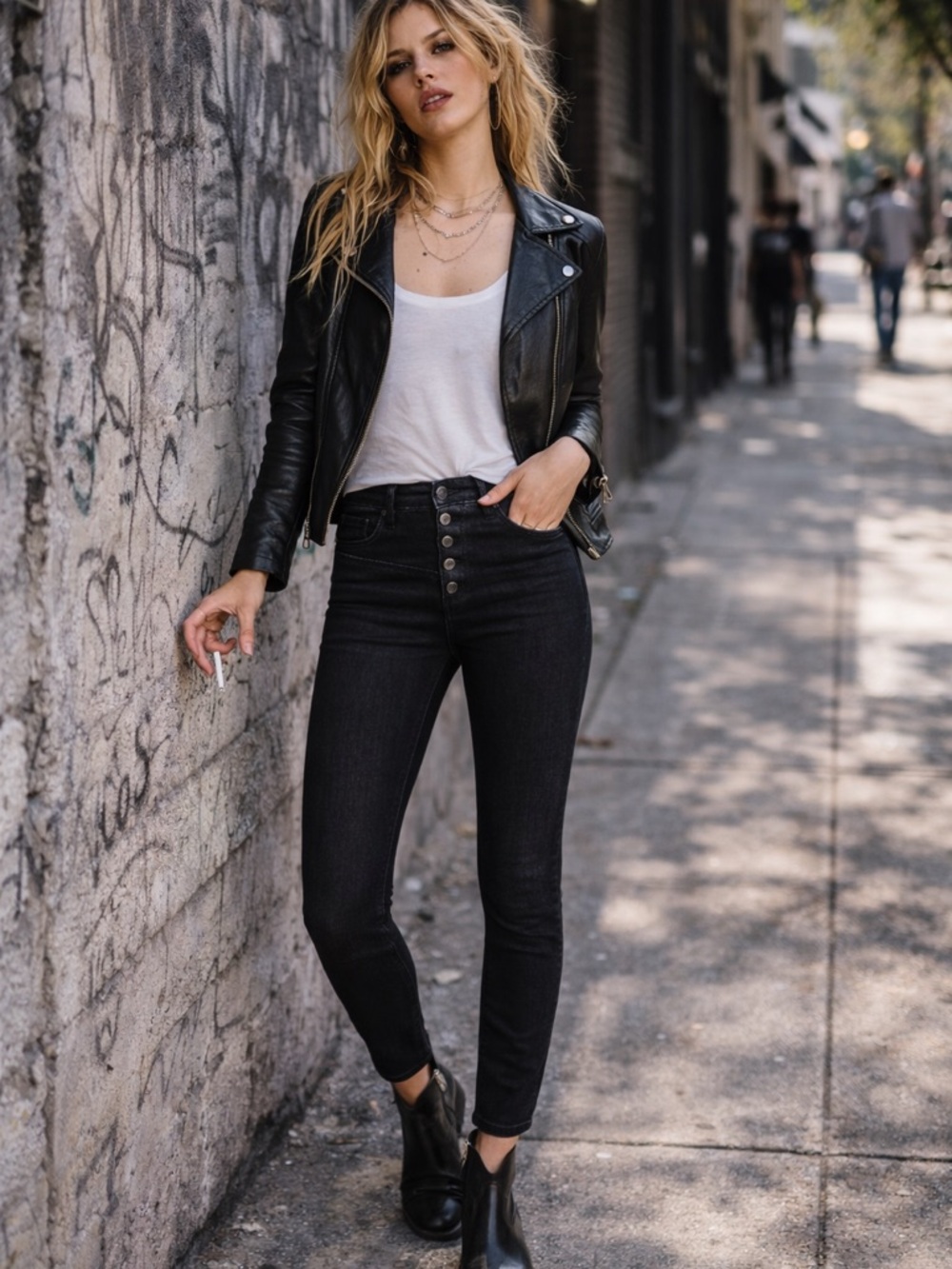 Current/Elliott The Fused Highwaist Stiletto |Skinny | 24 | NWT | Indie Sleaze